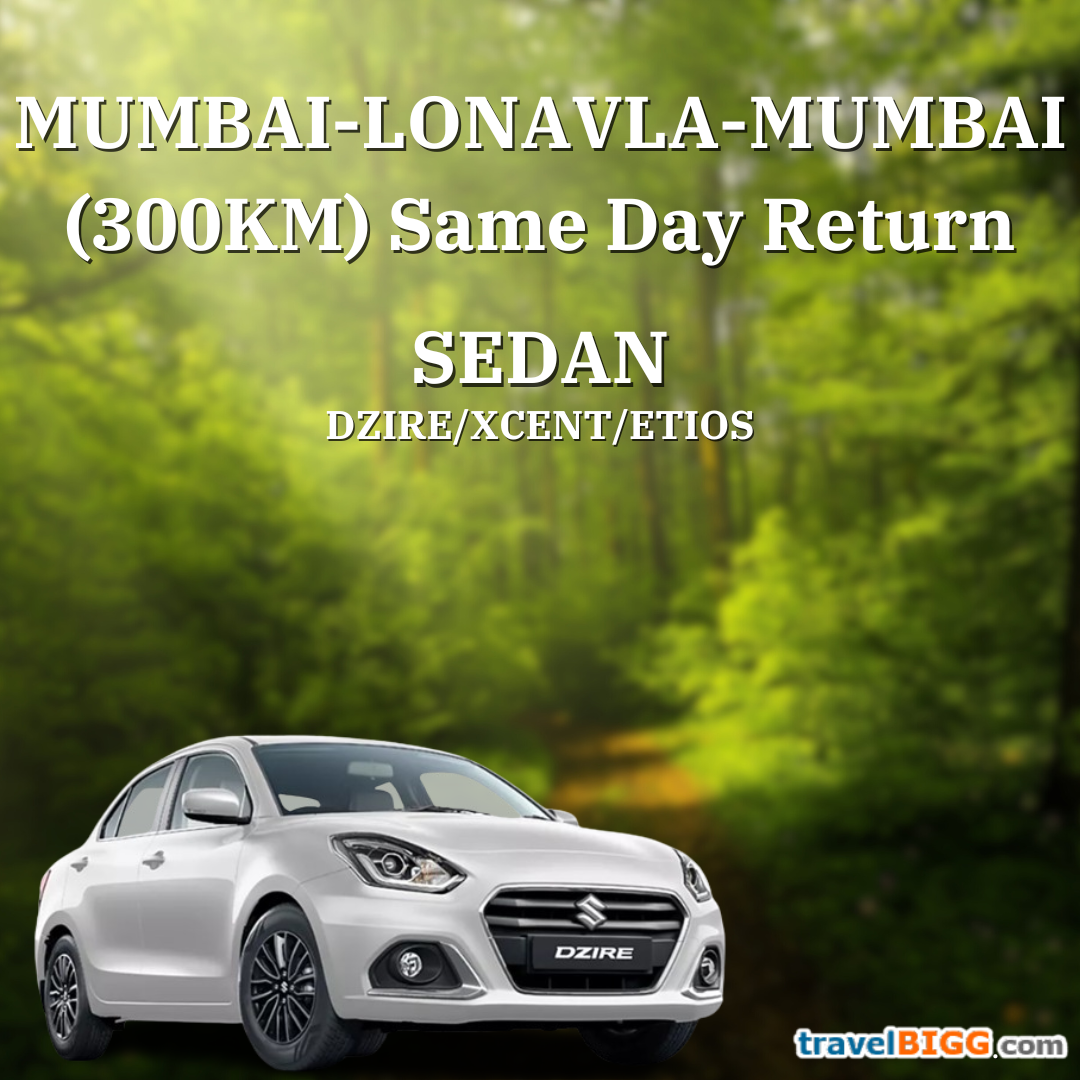 DZIRE  for Lonavla Same Day:(Seating capacity 4+1) Day
